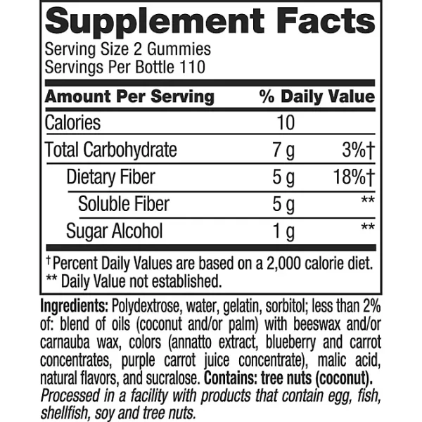 Vitafusion Fiber Well Sugar Free Gummy Vitamin Supplement, 220 ct. - Imagen 4