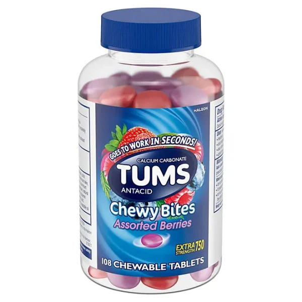 TUMS Chewy Bites, Assorted Berries, 108 ct.
