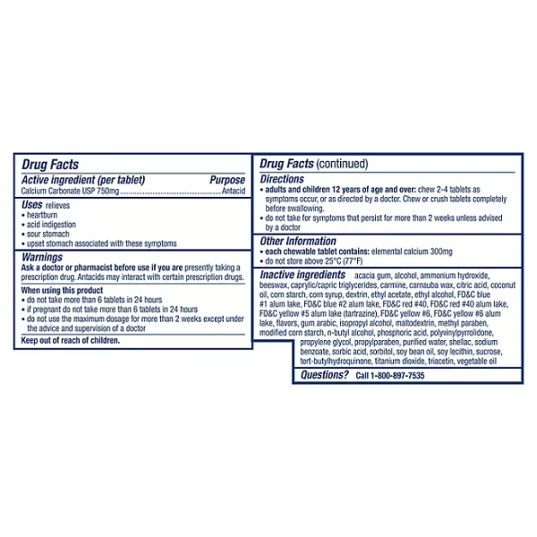 TUMS Chewy Bites, Assorted Berries, 108 ct. - Imagen 2