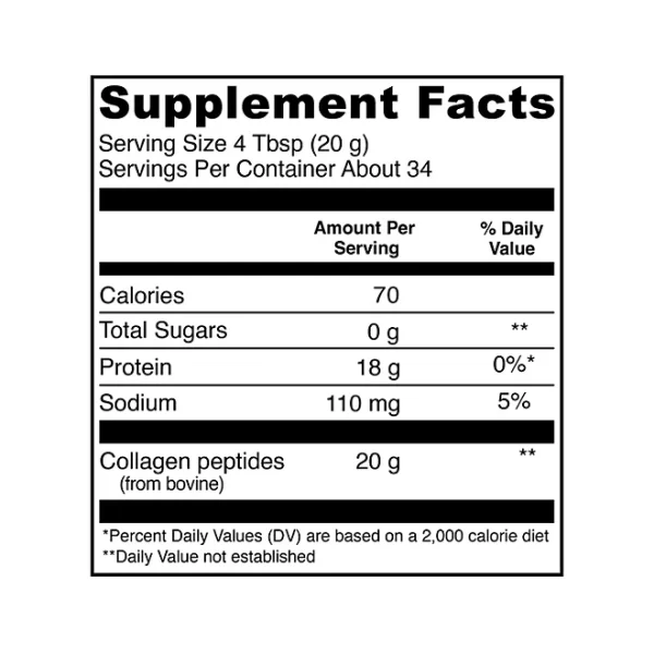 Vital Proteins Collagen Peptides Powder, Unflavored, 1.5 lbs. - Imagen 2