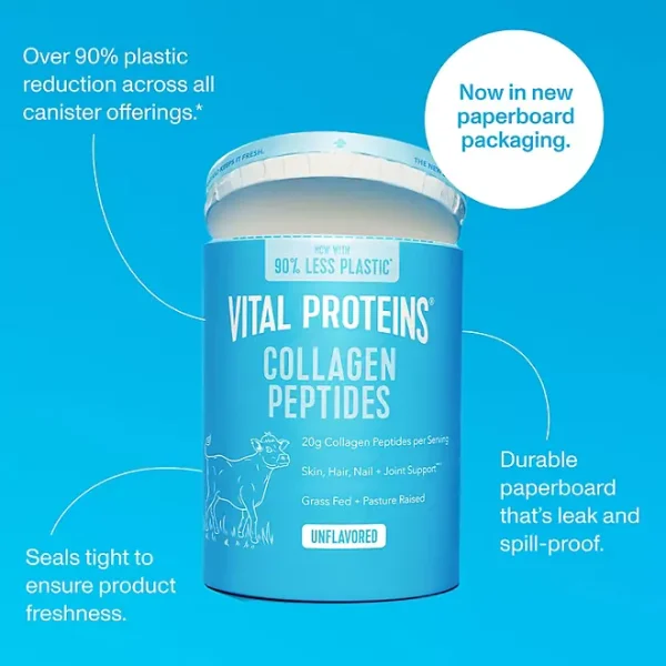 Vital Proteins Collagen Peptides Powder, Unflavored, 1.5 lbs. - Imagen 4