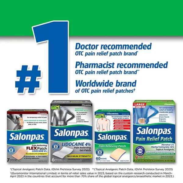 Salonpas Pain-Relieving Patch, 140 ct. - Imagen 4