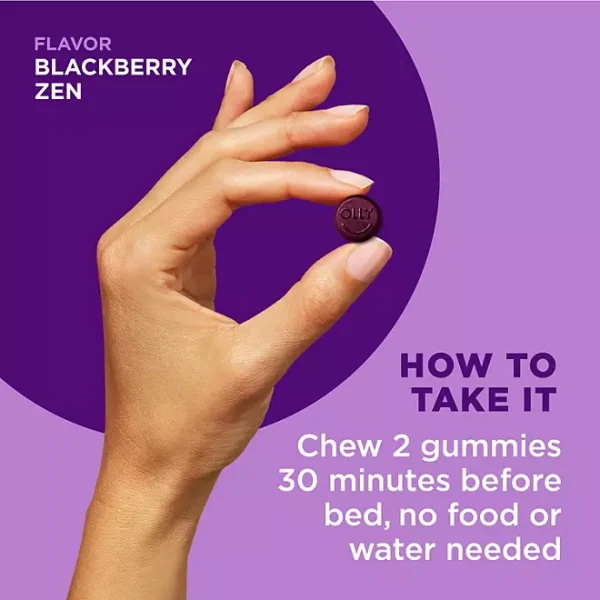 OLLY Restful Sleep Gummies, Blackberry, 110 ct. - Imagen 4