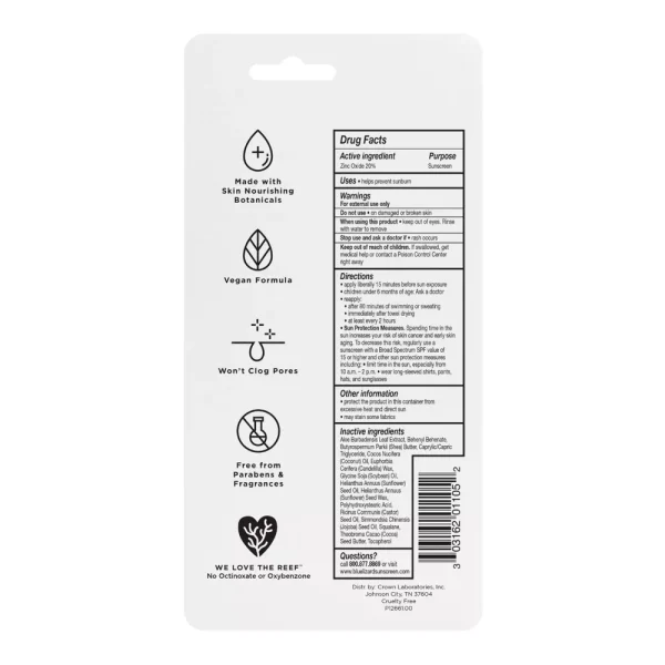 Blue Lizard Baby Mineral Sunscreen Stick for Face and Body - SPF 50+ - Imagen 2
