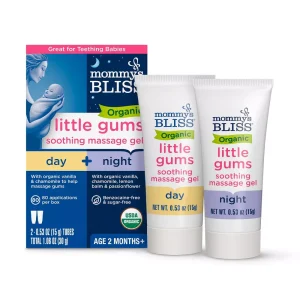 Mommy's Bliss Organic Little Gums Soothing Massage Gel Day & Night Combo