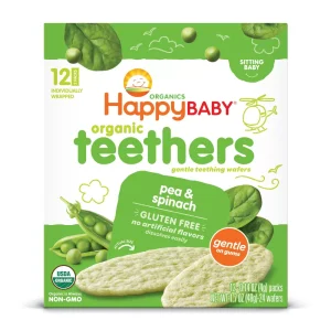HappyBaby Pea & Spinach Organic Teethers