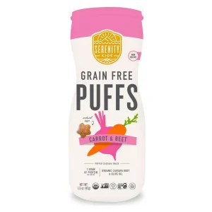 Serenity Kids Carrot & Beet Grain Free Puffs Baby & Toddler Snacks