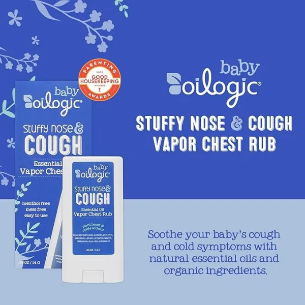 Oilogic Baby Ungüento en Aerosol para el Pecho con Aceite Esencial para la Congestión Nasal y la Tos - Imagen 2