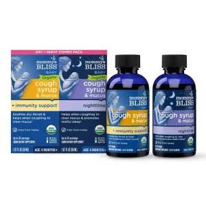 Mommy's Bliss Jarabe Orgánico para la Tos de Día y Noche, a Partir de 4 Meses