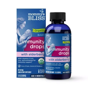 Mommy's Bliss Organic Baby Elderberry Drops + Immunity Support - 3 fl oz 