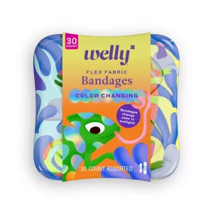 Welly Color Changing Flex Fabric Bandages - 30ct