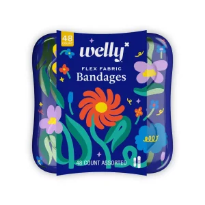 Welly Kid's Floral  Bandages - 48ct