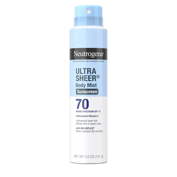Neutrogena Ultra Sheer Sunscreen Spray, SPF 70