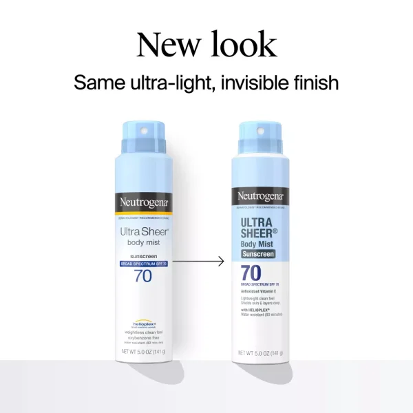 Neutrogena Ultra Sheer Sunscreen Spray, SPF 70 - Imagen 2
