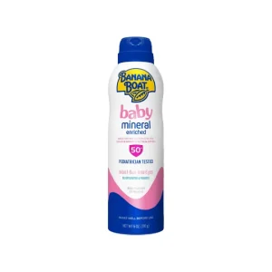 Banana Boat Spray Protector Solar Enriquecido con Minerales para Bebés FPS 50