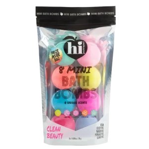Hi Peach Layne 8 Unidad Bolsa de la Bomba de Baño, Multicolor con Premio, 8 x 1.06o