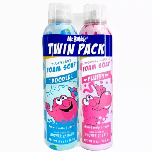 Mr. Bubble 2pk Twin Foam Soap - Blueberry/Original Bubble