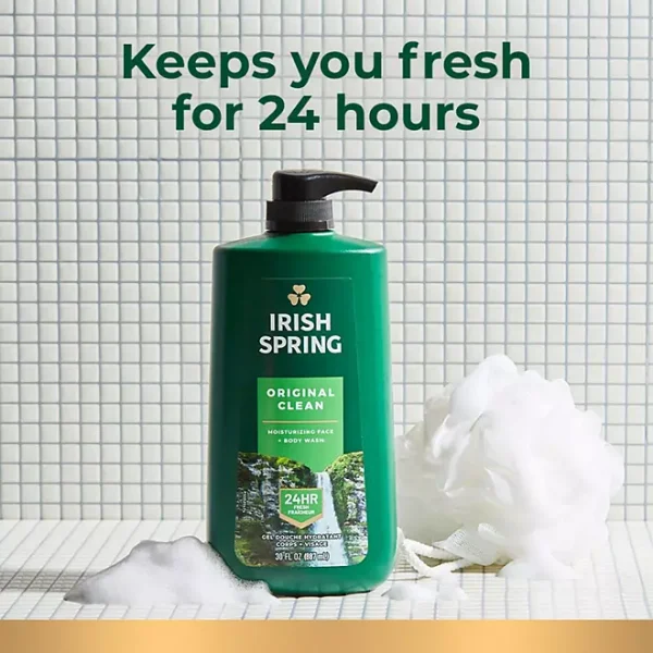 Irish Spring Body Wash for Men, Original Clean, 30 fl. oz., 2 pk. - Imagen 3